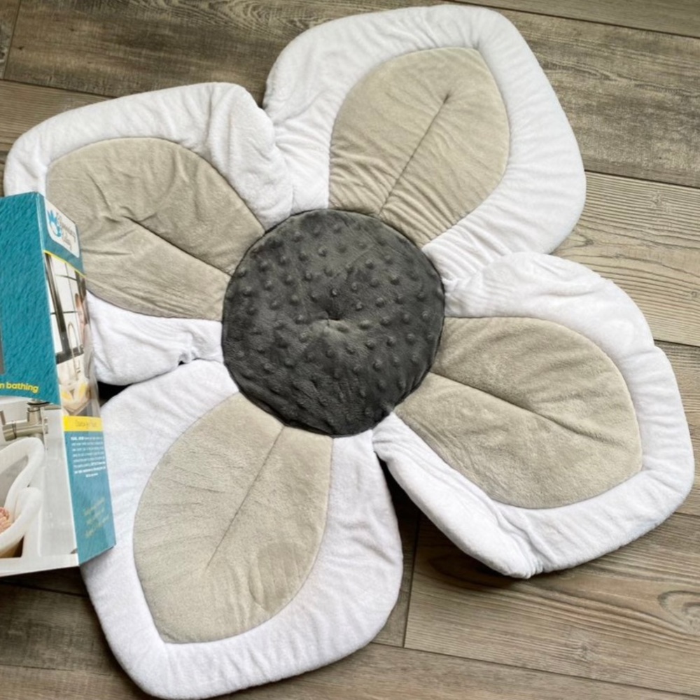 Blooming Bath Infant Baby Tub - Light Dark Grey and White